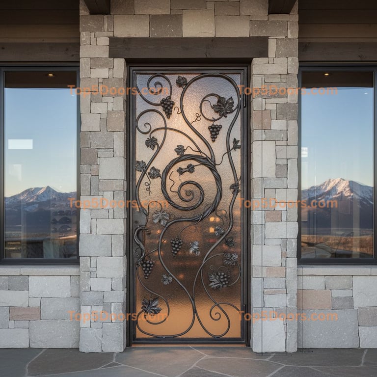 Wyoming wine cellar door modern Door