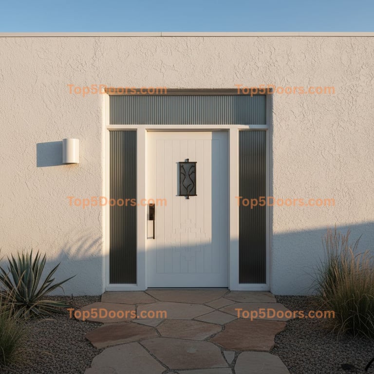 Wyoming wrought iron single southwestern Door