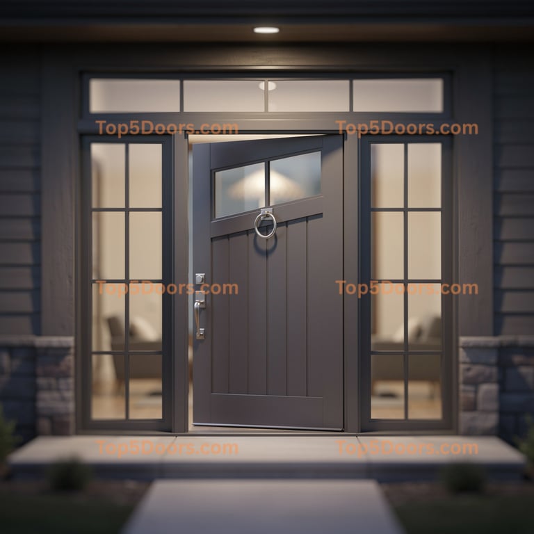 Wyoming wrought iron solid panel traditional american D