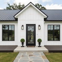 Art Deco Ornate Entry Door with Decorative Scrollwork