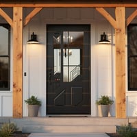 Colonial Iron Entry Door for Colorado Home