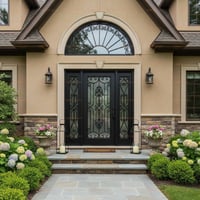 Craftsman Glass Panel Door for Tennessee Home
