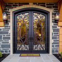 Maine wine cellar door industrial Door
