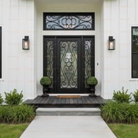 Mediterranean Ornate Entry Door for North Carolina Home