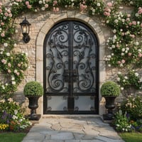 Wrought Iron Garden Door to Secret Garden