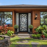 Modern Single Entry Door for California Home