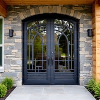 Montana wine cellar door mid-century modern Door