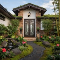 Rustic Arched Iron Door for Nevada Home