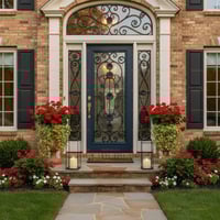 Victorian Ornate Entry Door for Oregon Home