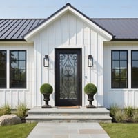 Victorian Steel Entry Door for Oklahoma Home